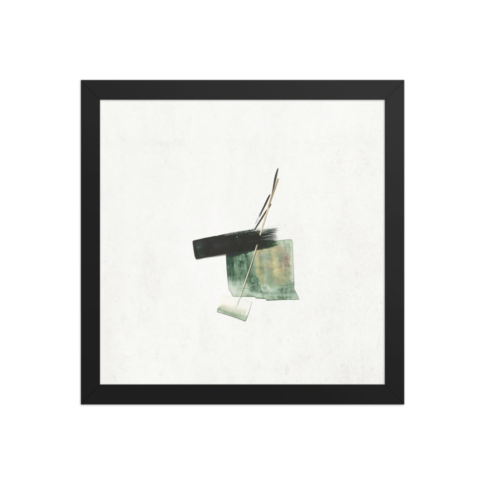 LINER framed paper gloss — Black, 12″×12″