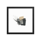 LOOM framed paper gloss — Black, 12″×12″