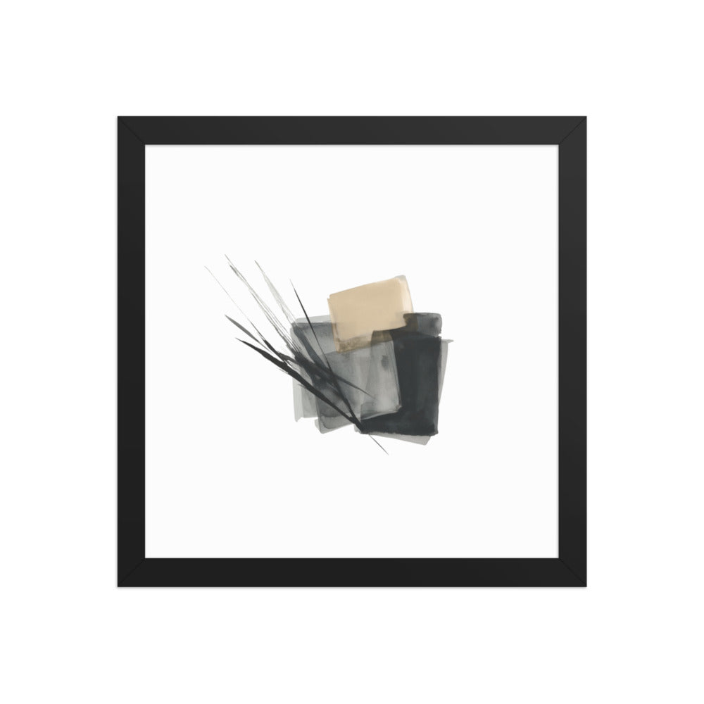 LOOM framed paper gloss — Black, 12″×12″