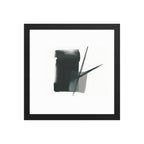 MAKI framed paper gloss — Black, 12″×12″