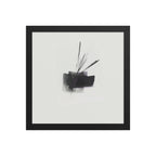MALLOW framed paper gloss — Black, 12″×12″