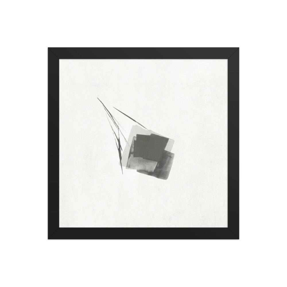 MEER framed paper gloss — Black, 12″×12″