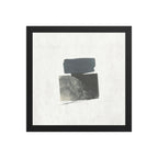 NO. 5 framed paper gloss — Black, 12″×12″