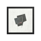PURSE framed paper gloss — Black, 12″×12″