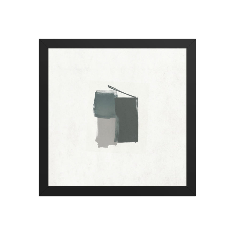 SUSHI framed paper gloss — Black, 12″×12″