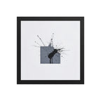 TITAN framed paper gloss — Black, 12″×12″