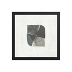 TWO framed paper gloss — Black, 12″×12″