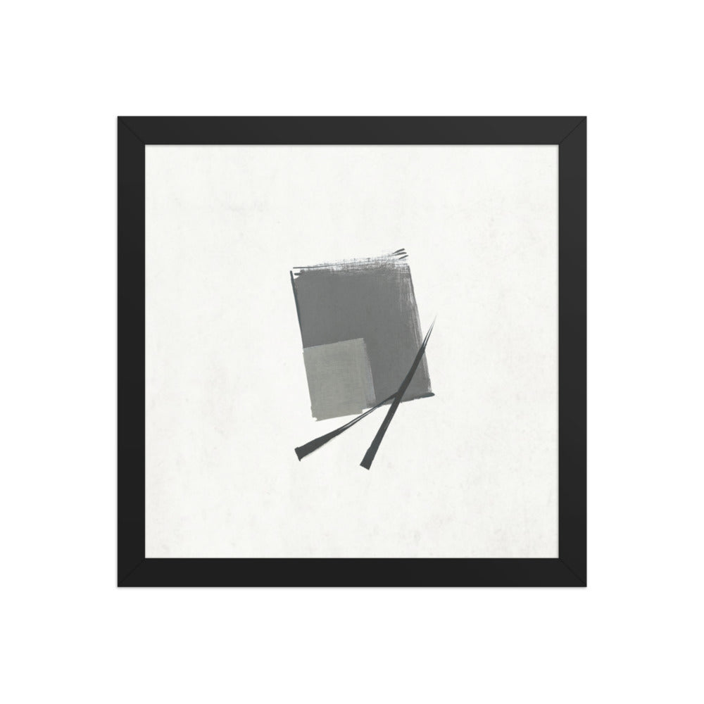 WASABI framed paper gloss — Black, 12″×12″