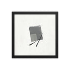 WASABI framed paper gloss — Black, 12″×12″