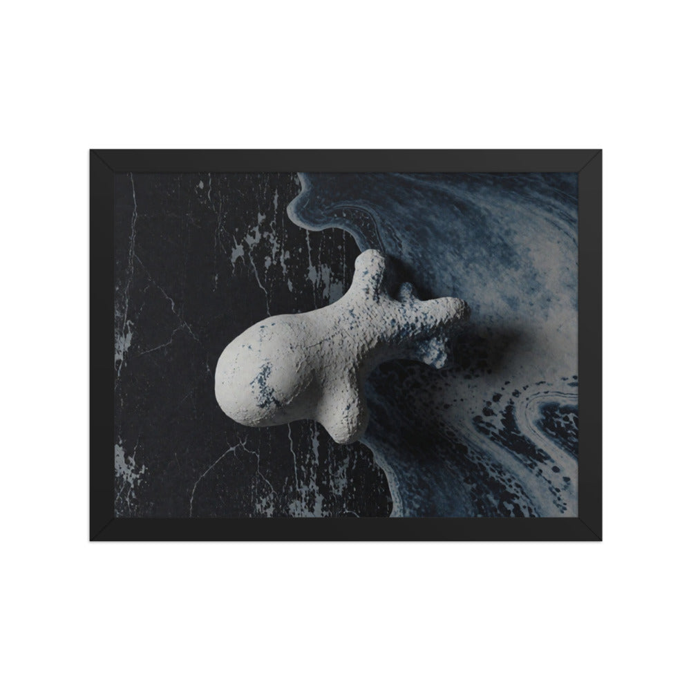 ASTEROID — Framed Paper, Black, 12×16