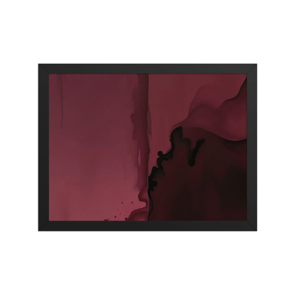 CARINENA — Framed Paper, Black, 12×16