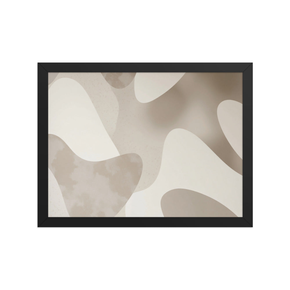 JACQUARD — Framed Paper, Black, 12×16