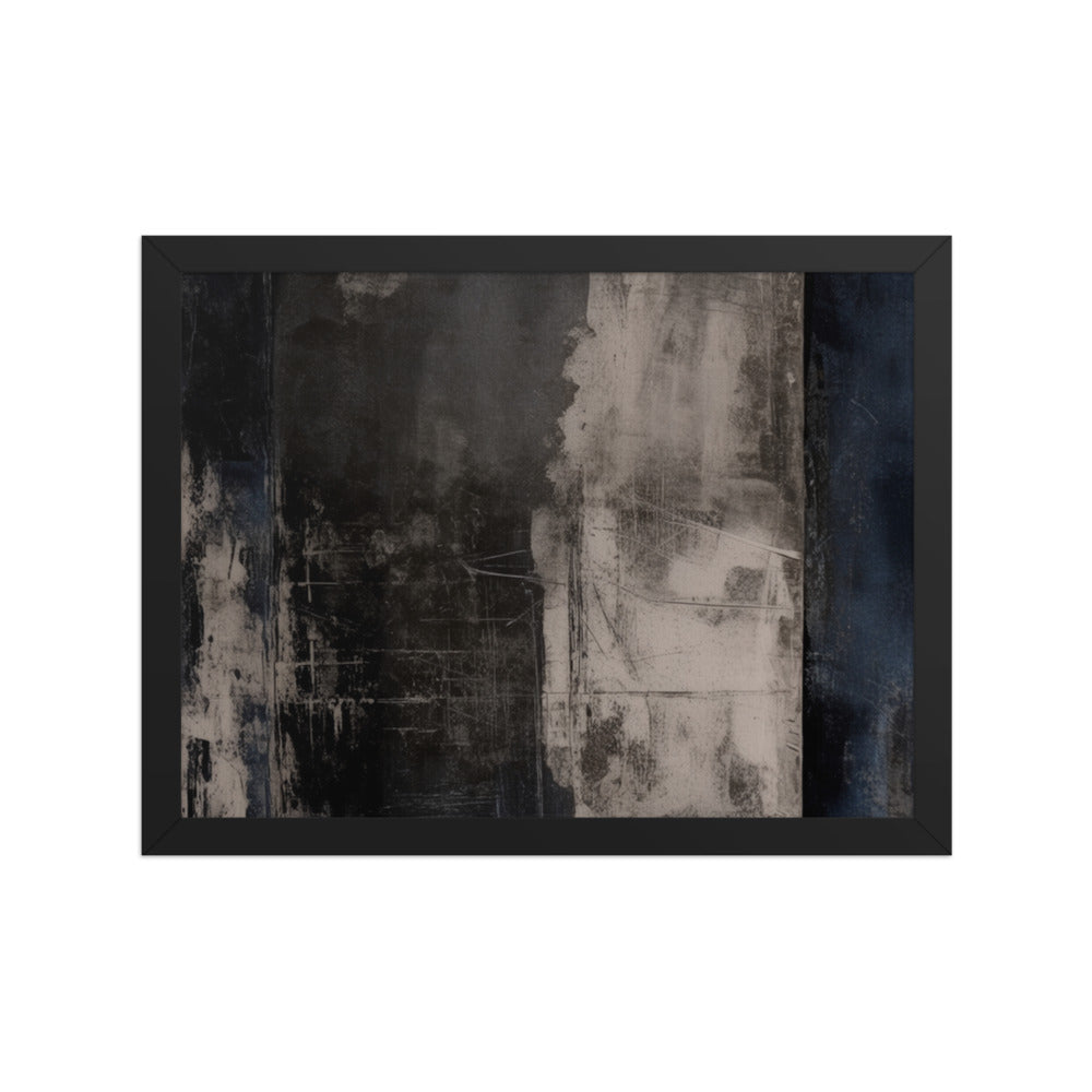 BARRIER — Framed Paper, Black, 12×16