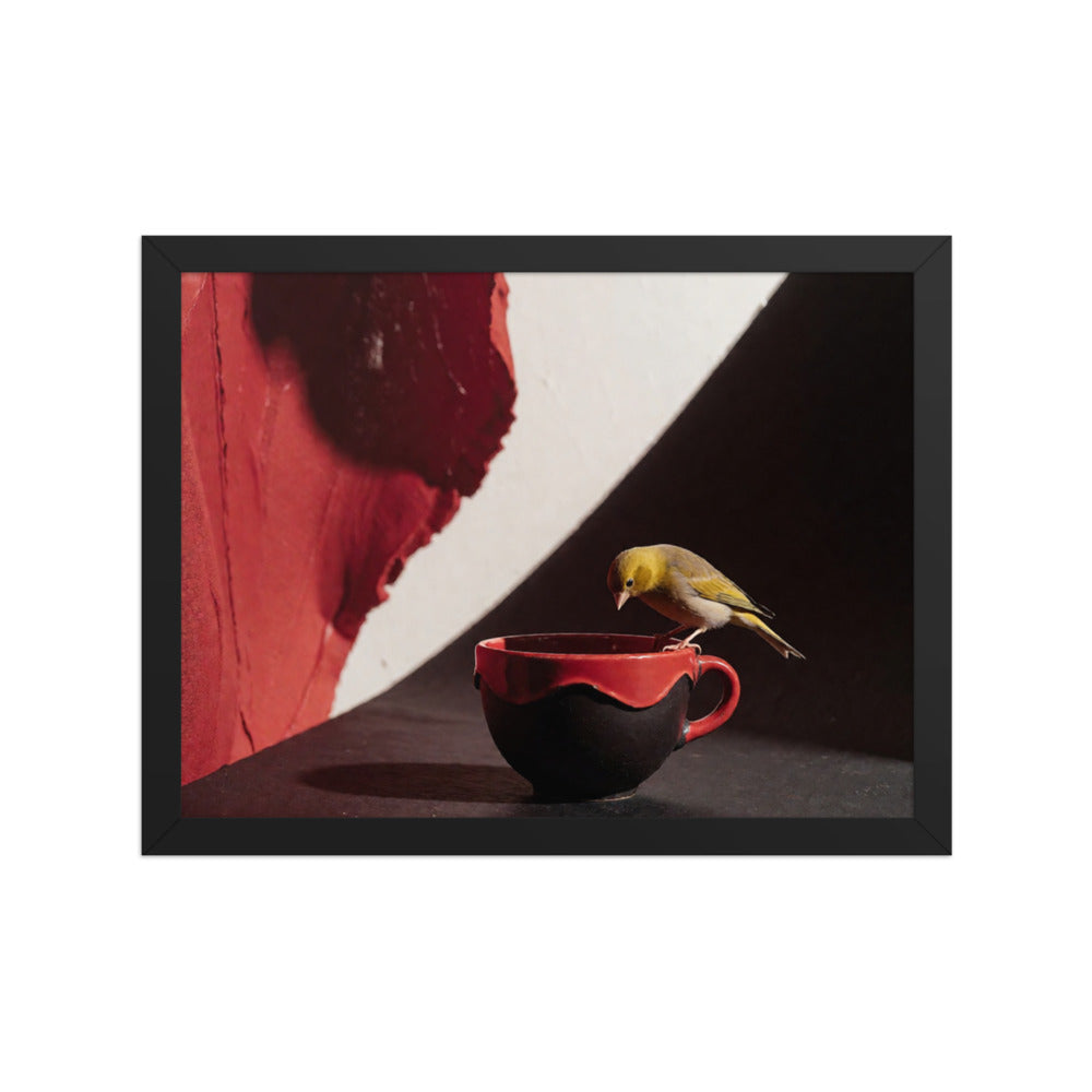 CORK — Framed Paper, Black, 12×16