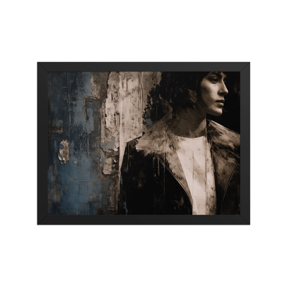 CORRIDOR — Framed Paper, Black, 12×16