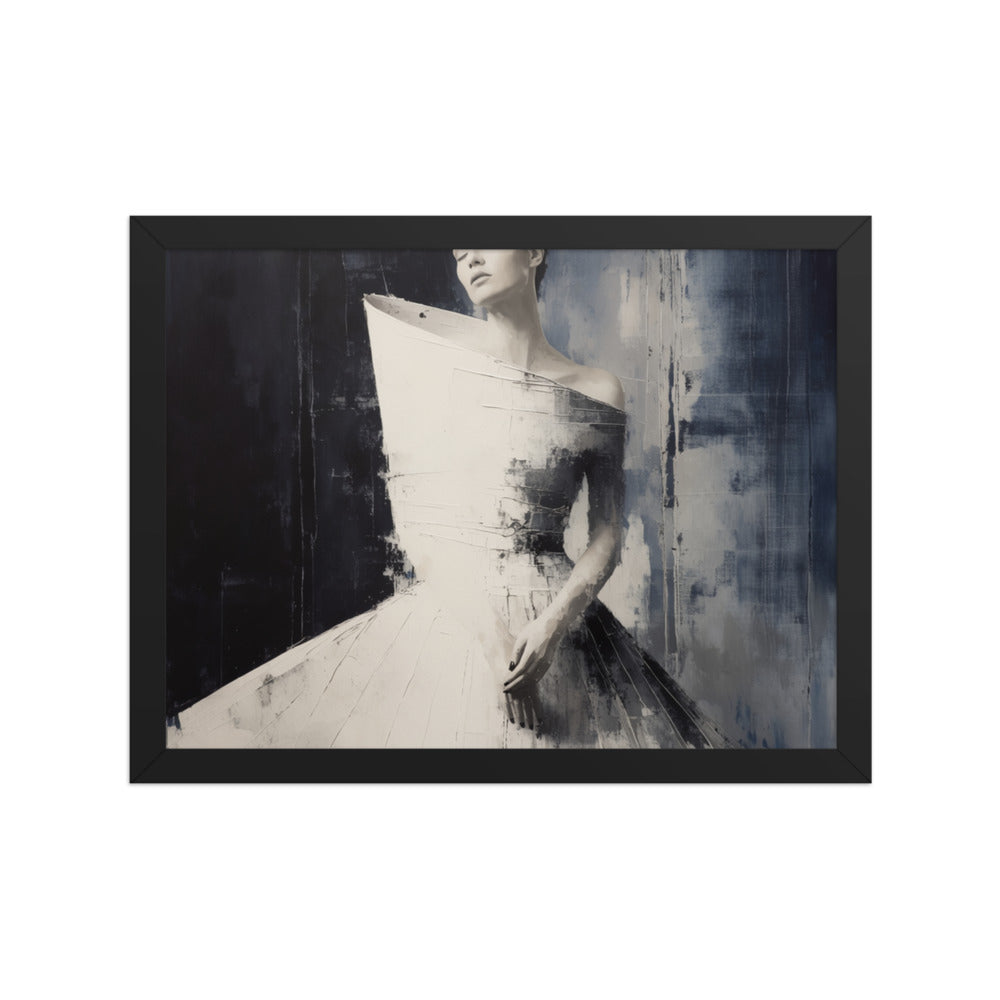 FIGURE — Framed Paper, Black, 12×16