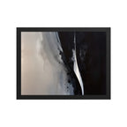 OXIDATION framed paper gloss — Black, 12″×16″