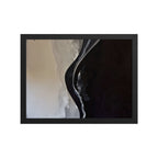 SUBLIMATION framed paper gloss — Black, 12″×16″