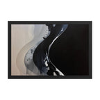 CATALYSIS framed paper gloss — Black, 12″×18″