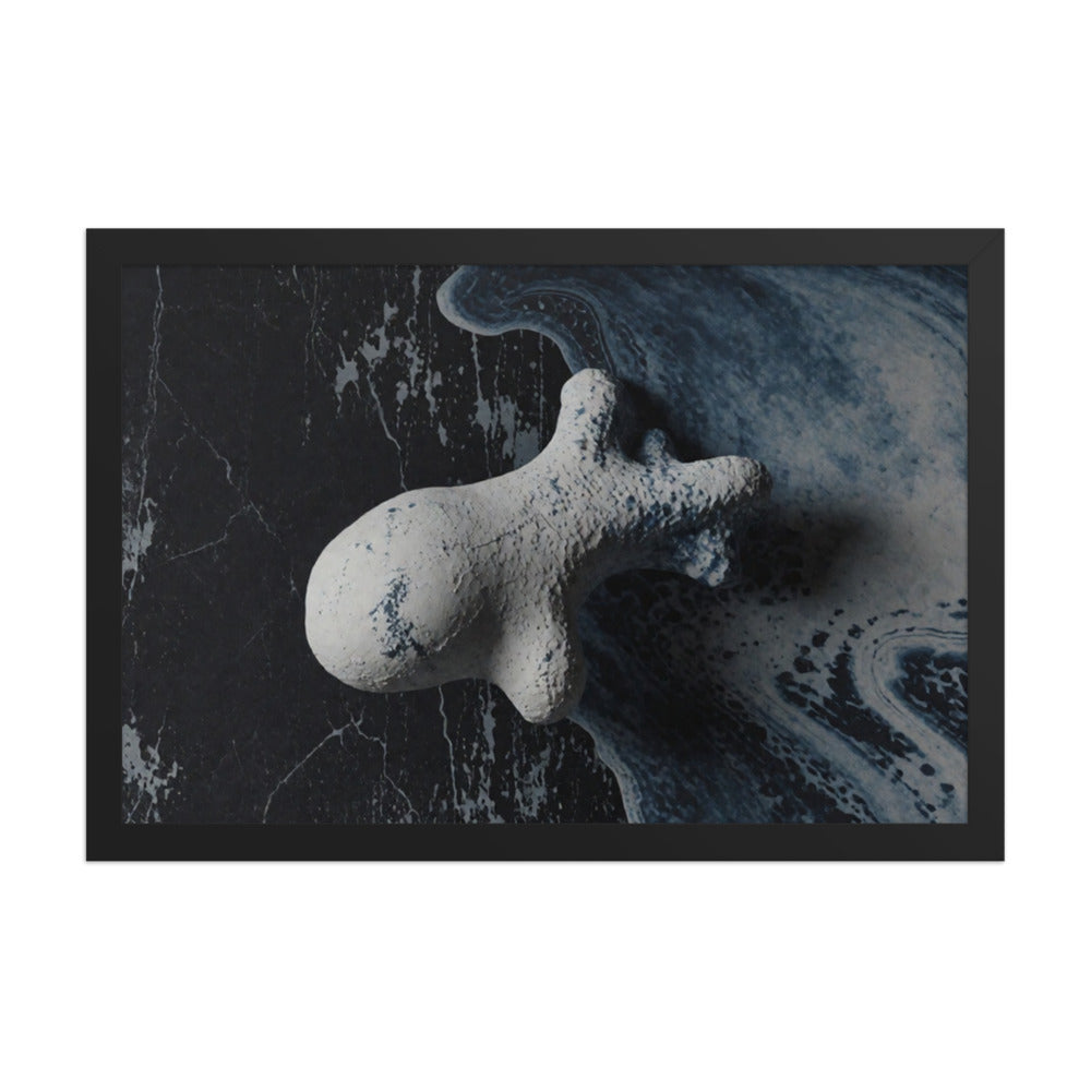 ASTEROID — Framed Paper, Black, 12×18