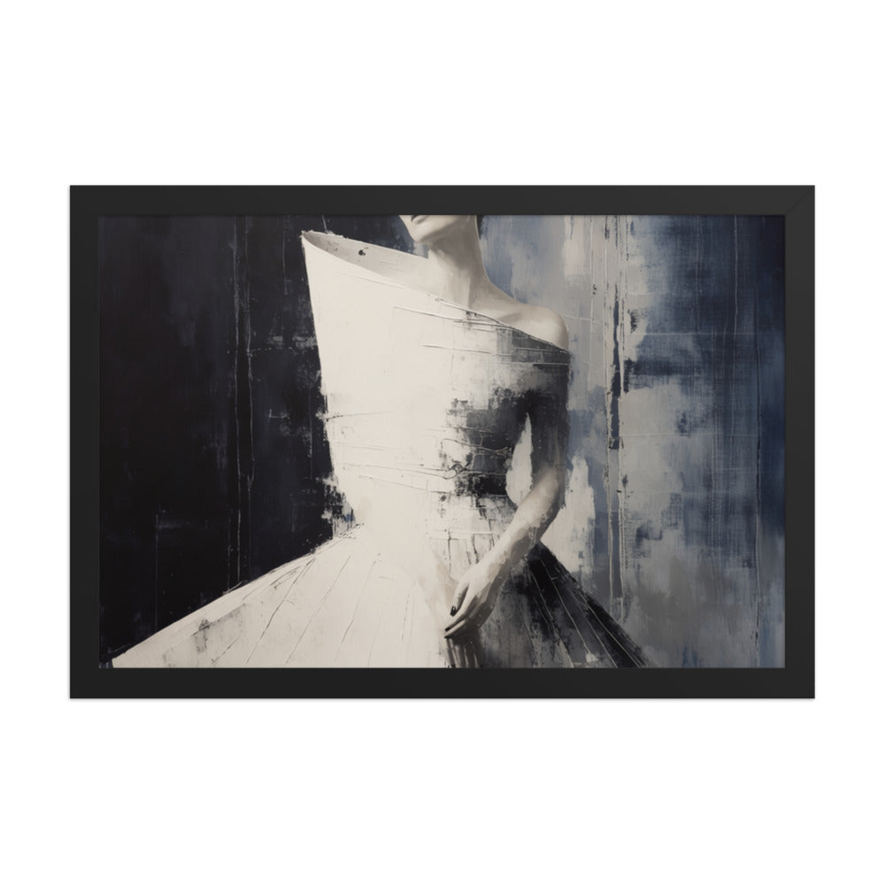 FIGURE — Framed Paper, Black, 12×18
