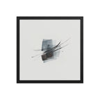 Alder framed paper gloss — Black, 16″×16″