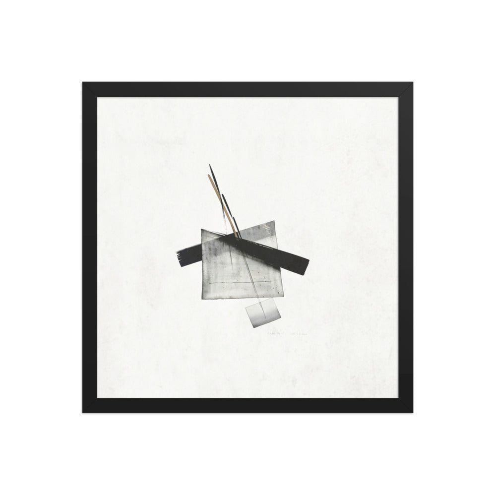 APEX framed paper gloss — Black, 16″×16″