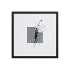 ATLAS framed paper gloss — Black, 16″×16″