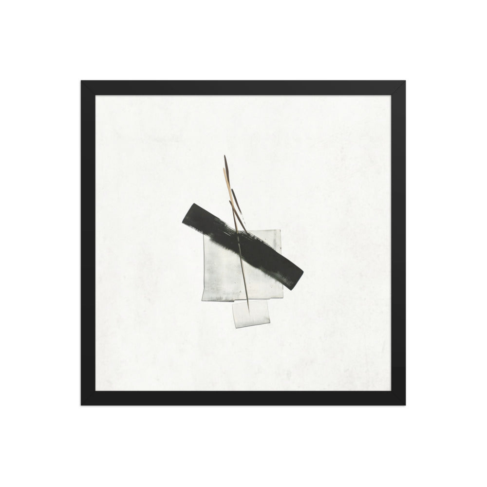 BASE framed paper gloss — Black, 16″×16″