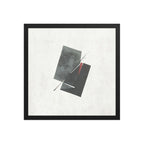 FAULT framed paper gloss — Black, 16″×16″