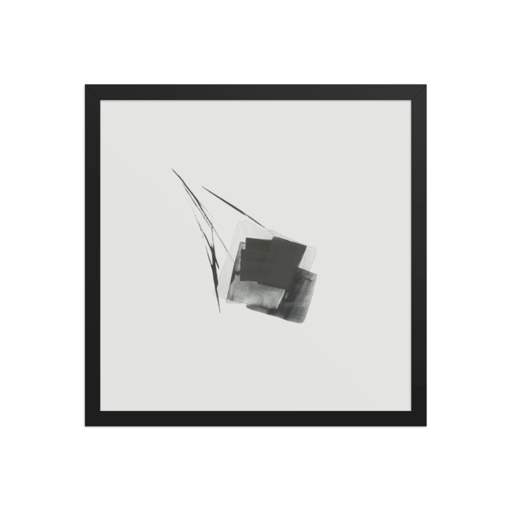 FEN framed paper gloss — Black, 16″×16″