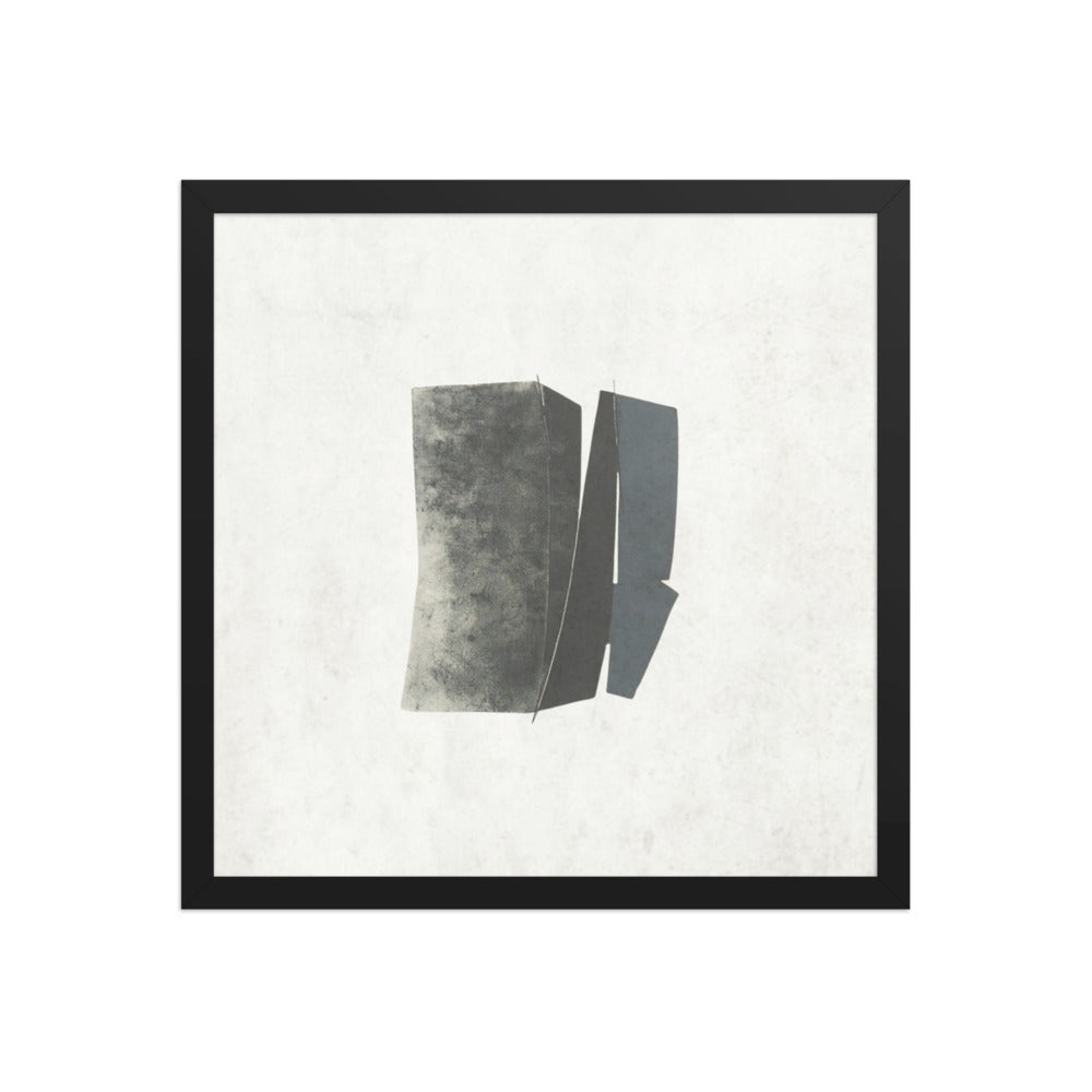 FOLD framed paper gloss — Black, 16″×16″