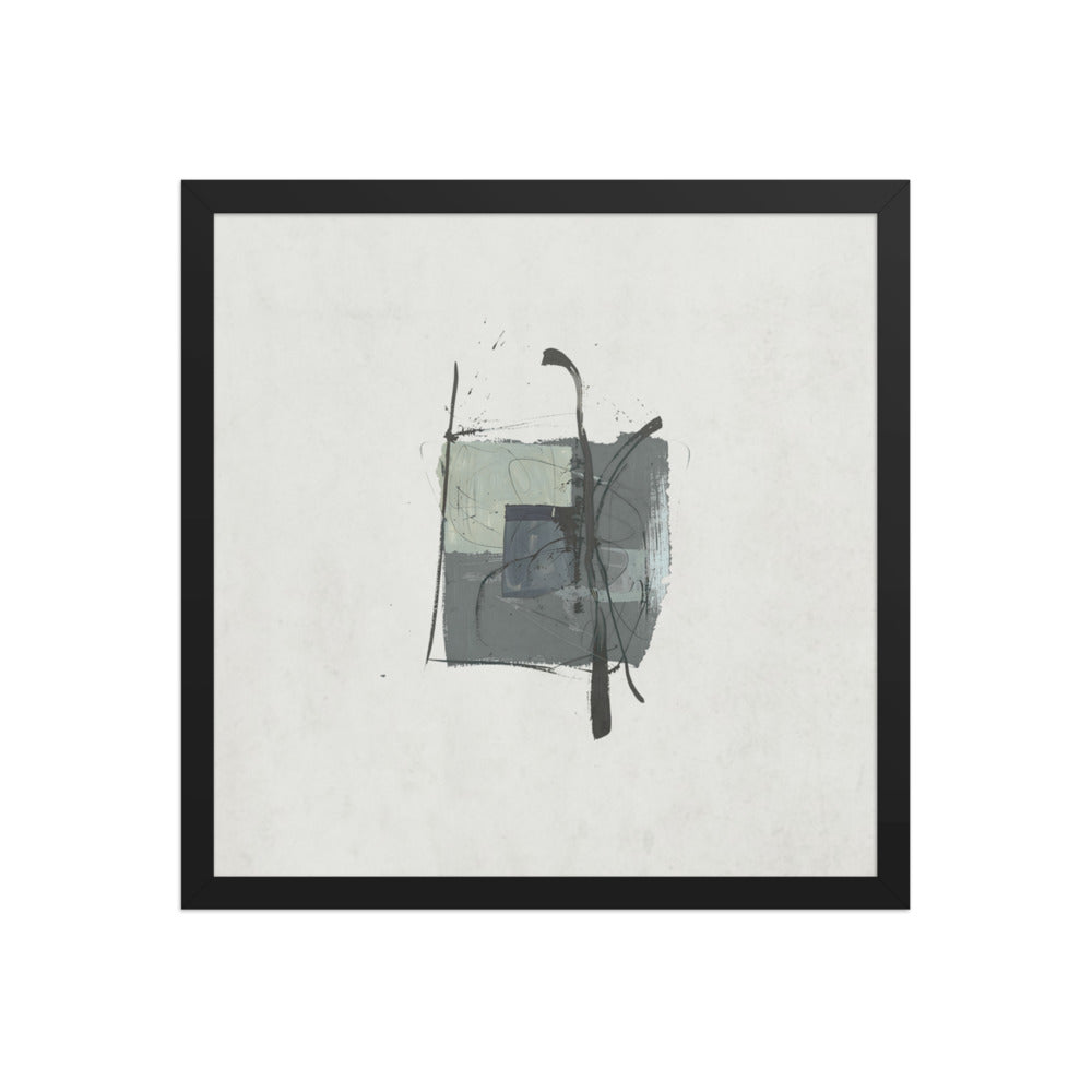 ICON framed paper gloss — Black, 16″×16″