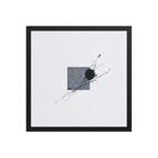 JUGGERNAUT framed paper gloss — Black, 16″×16″