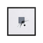 LEVIATHAN framed paper gloss — Black, 16″×16″