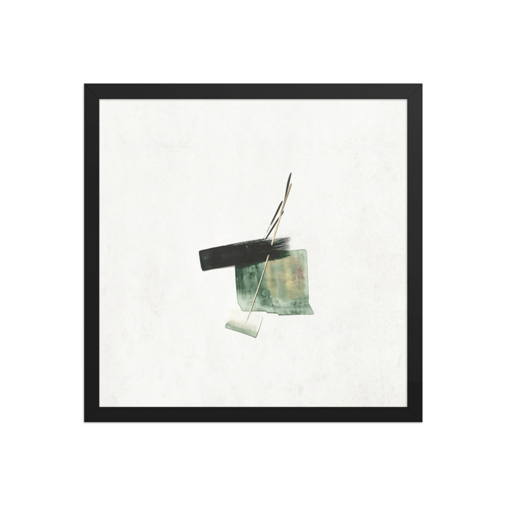 LINER framed paper gloss — Black, 16″×16″
