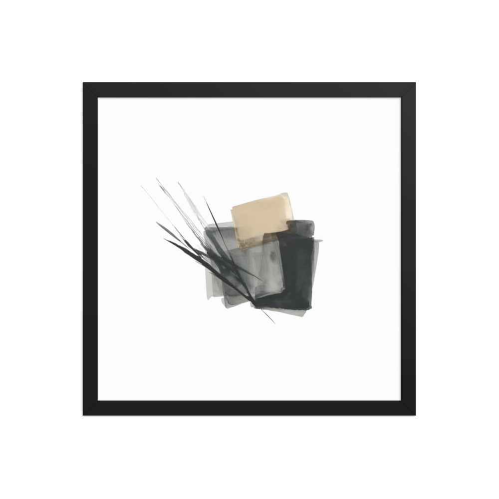 LOOM framed paper gloss — Black, 16″×16″