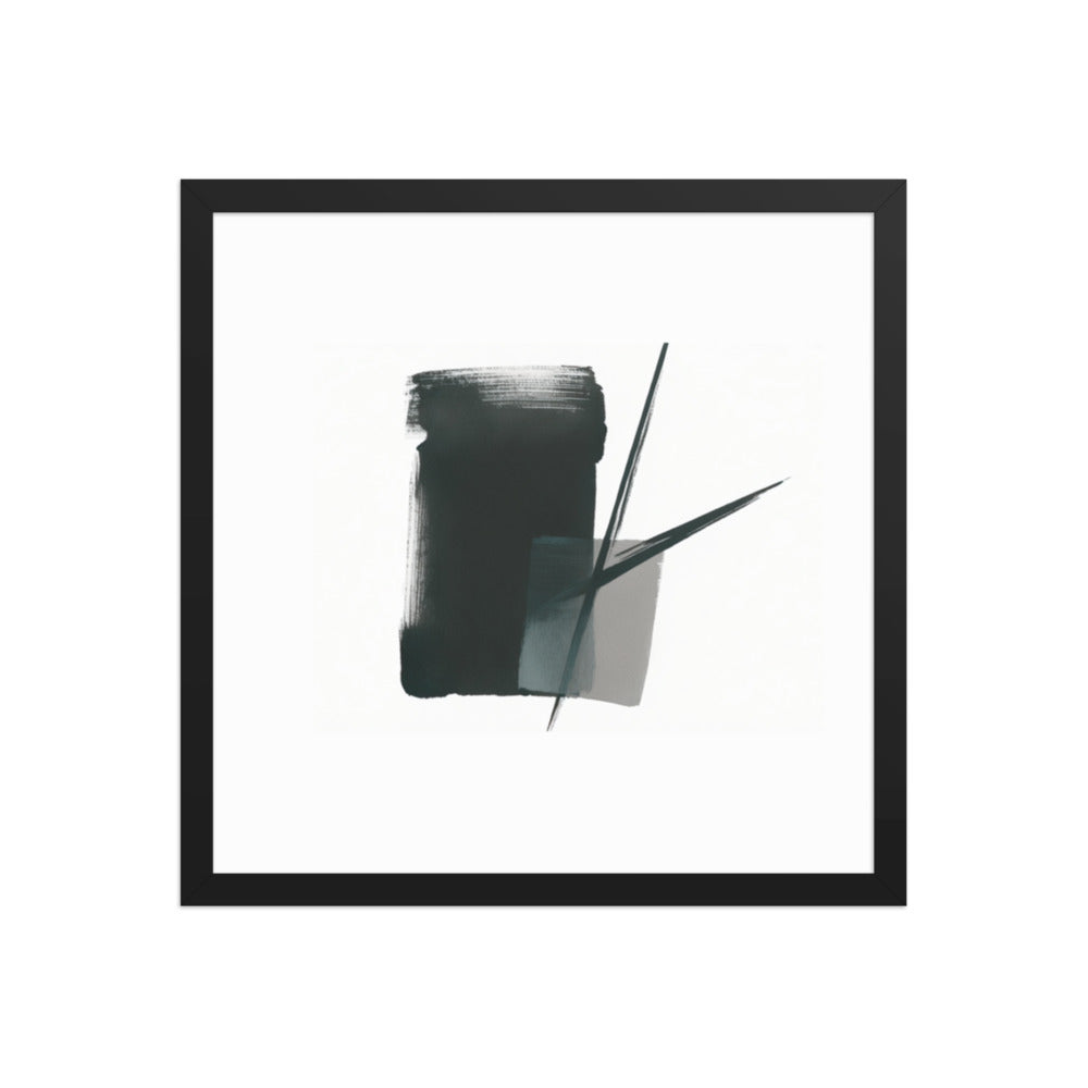 MAKI framed paper gloss — Black, 16″×16″