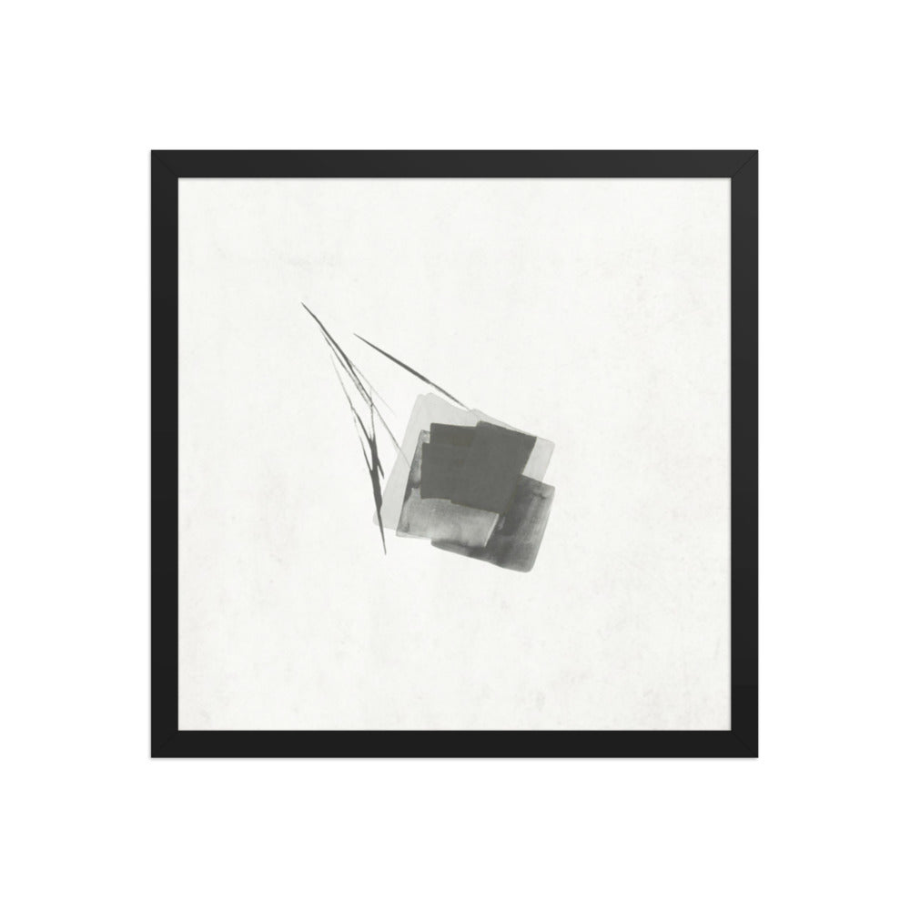 MEER framed paper gloss — Black, 16″×16″