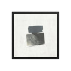NO. 5 framed paper gloss — Black, 16″×16″