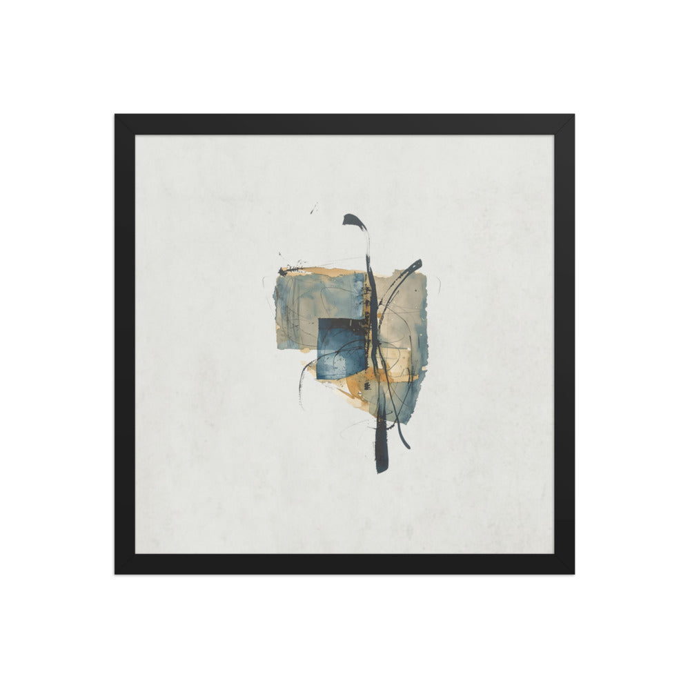 NOTICE framed paper gloss — Black, 16″×16″