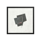 PURSE framed paper gloss — Black, 16″×16″