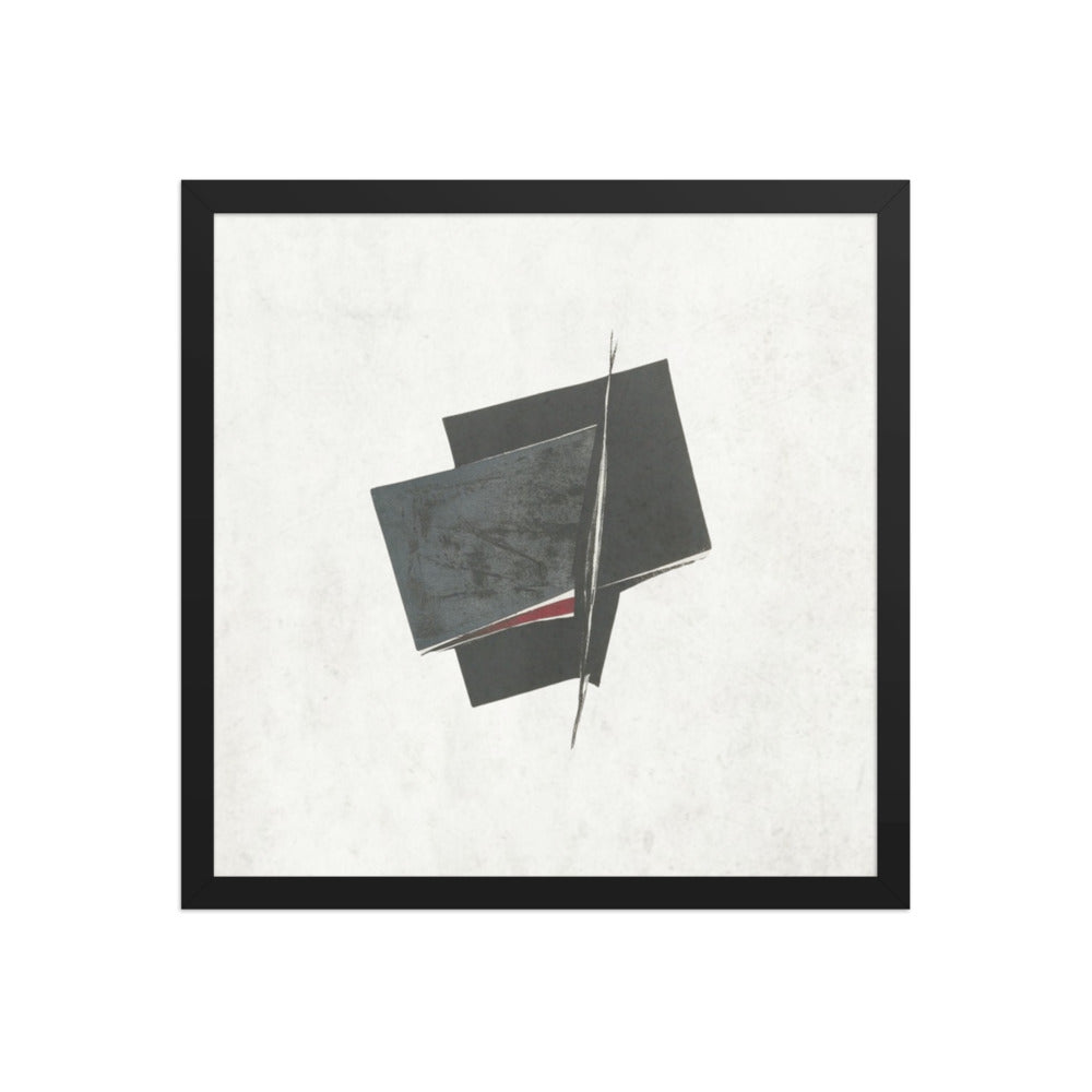 PURSE framed paper gloss — Black, 16″×16″