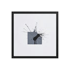TITAN framed paper gloss — Black, 16″×16″