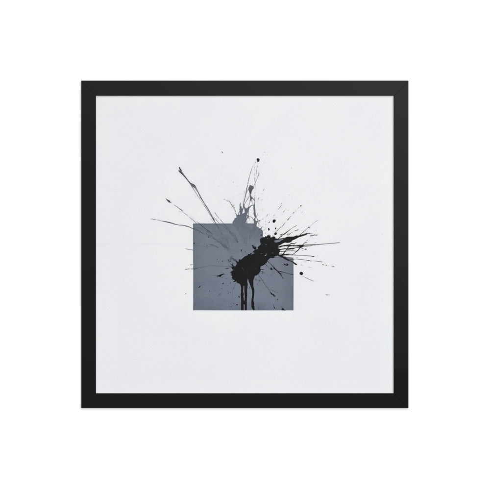 TITAN framed paper gloss — Black, 16″×16″