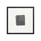 TUNA framed paper gloss — Black, 16″×16″