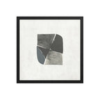 TWO framed paper gloss — Black, 16″×16″