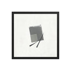 WASABI framed paper gloss — Black, 16″×16″