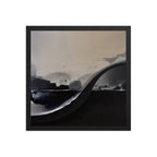 DIFFUSION framed paper gloss — Black, 16″×16″