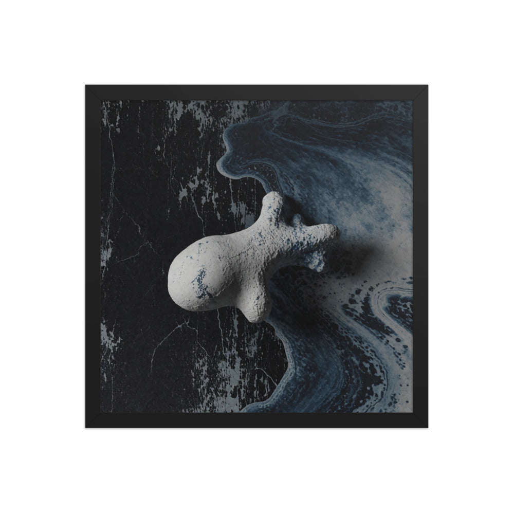 ASTEROID — Framed Paper, Black, 16×16